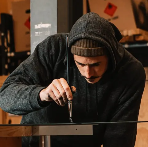 MonkeyBird, at work in the studio
